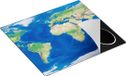 Chefcare Inductie Beschermer Wereldkaart - 59x52 cm - Multicolor - Inductie Mat