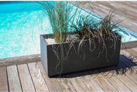 EDA Bloempot 79,5 x 29,5 x 29,5 cm Plastic Donkergrijs