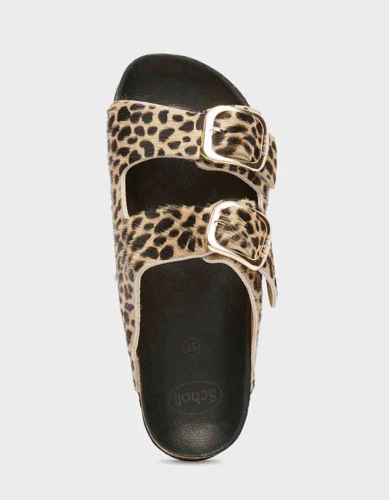 Scholl Noelle Printed Leather Sandals Women - Leopard Print - Size 39