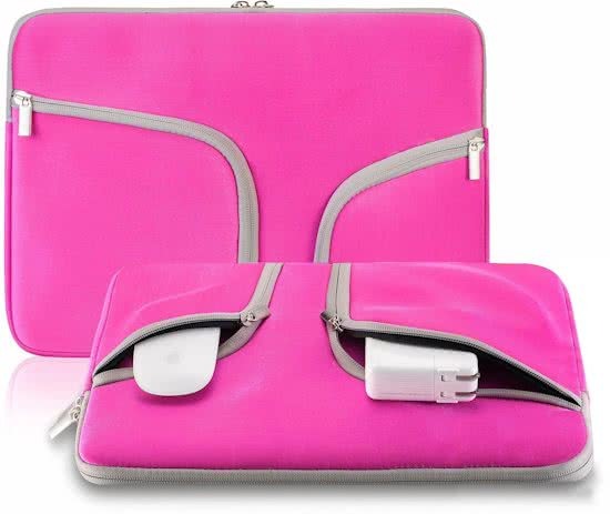Xssive Macbook Sleeve Voor MacBook Pro 13 / MacBook Retina 13 inch - Laptoptas - Laptop Sleeve met rits - Roze
