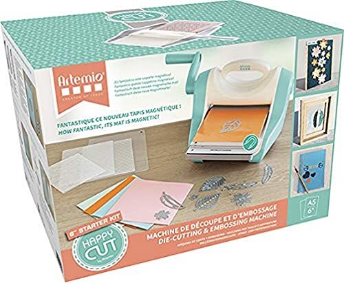 Artemio Starter Kit Happy Cut A5 - stans- en stempelmachine, wit, 35 x 20,5 x 30 cm