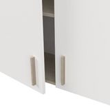 Demeyere CBA Hangkast Romanie 100 cm 2 draaideuren en 1 legplank - Kronberg eik/mat wit