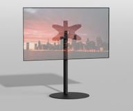 Loewe Cavus TV vloerstatief SPHERE 100 Design Tv standaard Trendy Zwart Staal 32-65” - VESA 400x200