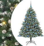 vidaXL Kunstkerstboom Groen 180 cm PVC en Plastic en Staal