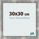 yd. Cadre photo 30x30 cm Métal Vintage MDF
