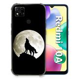 Beschermhoes Xiaomi Redmi 10A Animal Wolf zwart Beschermhoes