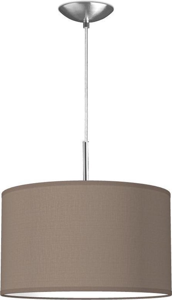 Home Sweet Home Hanglamp - - verlichtingspendel inclusief lampenkap - moderne pendellamp - 1 lichts - Ø 35 cm lengte 100cm - geschikt voor E27 LED lampe - taupe