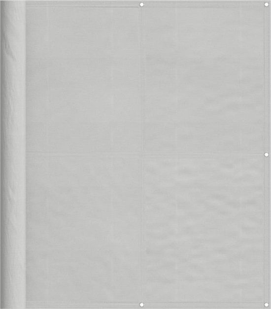 vidaXL Balkonscherm - 120x500 cm - 100% oxford polyester - lichtgrijs