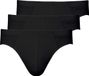 Mey Heren slip / onderbroek 3 pack Casual Cotton Zwart Effen Katoen/Elastaan Maat XL