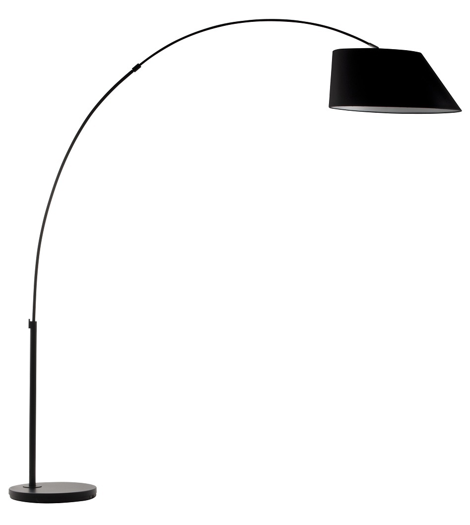 Zuiver arc vloerlamp - zwart