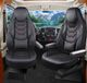 Bremer Sitzbezüge GmbH Premium Camper stoelhoezen voor Adria Coral Supreme LT1 in Zwart (2 losse stoelen)