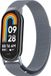 By Qubix Qubix Milanese Band Space Grey Geschikt voor Xiaomi Smart Band 8 / 9 / 10