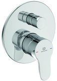 Ideal Standard Cerabase eengreepsmengkraan voor bad of douche, inbouw, tweewegs, buitendelen, verchroomd