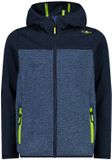CMP Kinderen hoodie zwart blauw/blauw met capuchon lange mouw polyester 5 jaar