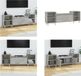vidaXL TV-meubel - 160x35x55 cm - Bewerkt Hout - Betongrijs