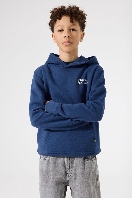 Garcia Jongens Effen Sweater Blauw Lange mouw