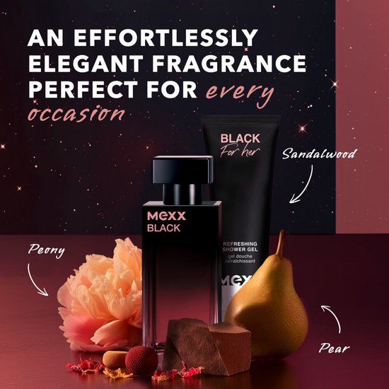 Mexx Black Woman Geschenkset - Eau de Toilette 30 ml + Showergel 50 ml