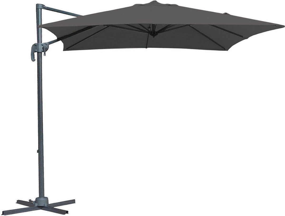 Goossens GESCOVA VICENZA FREE POLE ALU CHARCOAL GREY DARK 250 X 250CM