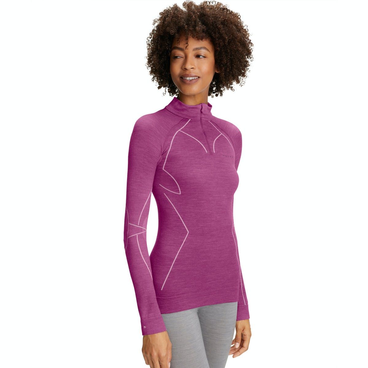 Falke Regular Fit Wooltech Zip Shirt - Women's