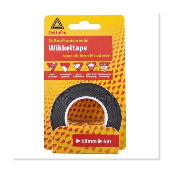Deltafix Zelfvulcaniserende tape 19mm x 4m Zwart