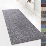 Merkloos Tapijtloper voor keuken, hal en woonkamer - op maat gemaakte tapijt per meter - grijs (80 x 200 cm)