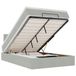 vidaXL Ottoman Bed with Mattress - 100x200 cm - Velvet - Light Grey