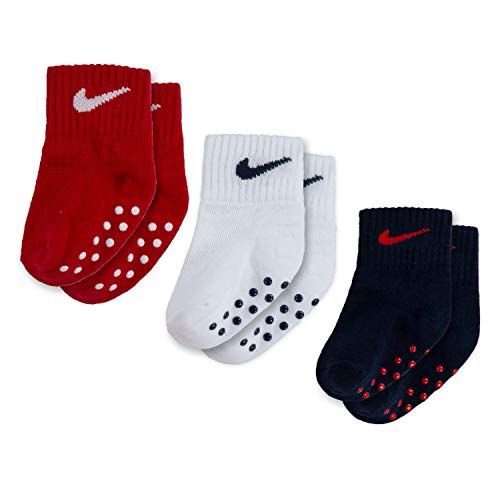 NIKE Baby Mid Cut Quarter Gripper Socks