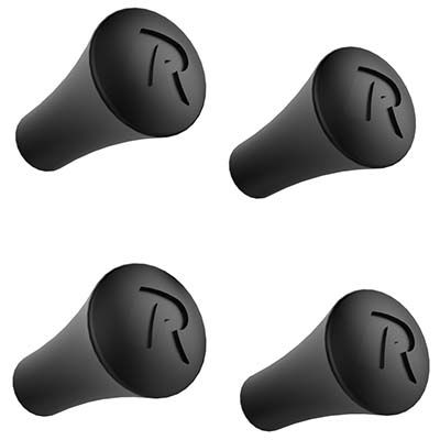 Ram X-Grip Rubber Cap 4-Pack Replacement - Zwart