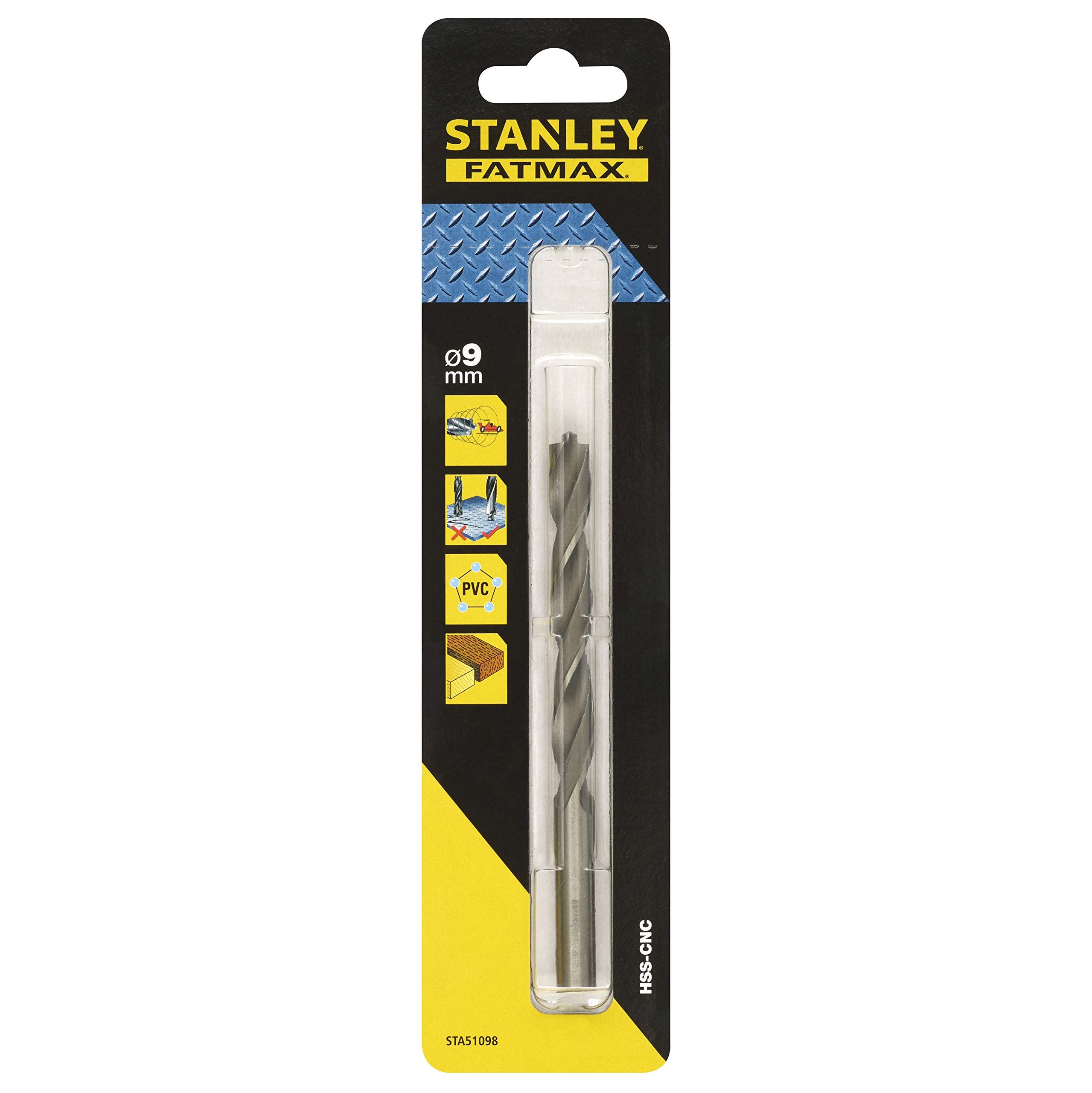 Stanley Fatmax metaalboor 9 mm HSS-CNC STA51098