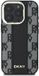 DKNY Étui pour iPhone 16 Pro Max - Compatible MagSafe, Motif à Carreaux, Noir
