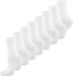Nur Die Basicsocken Classic Komfortbund Wit 39-42 (8 Stuks)