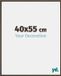 yd. Cadre photo 40x55 cm Aluminium Structure Noyer New York