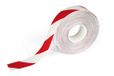 Durable Vloermarkeringstape Duraline, zelfklevend en antislip markeringstape, 50 mm x 0,5 mm x 30 m (B x H x L), rood/wit, 1021132