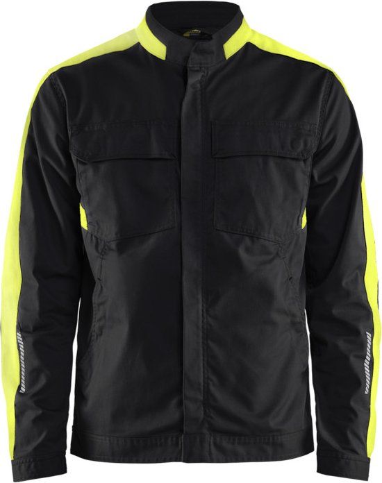 Blaklader Industrie jack stretch 4444-1832 - Zwart/High Vis Geel - XXXL