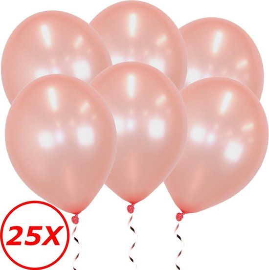 Rosé Goud Ballonnen - 25st Metallic Roségoud Ballon - Feestversiering