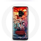 Maniacase Hoesje voor Samsung Galaxy S9 Stranger Things Teaser Seizoen 4 Poster Characters Art