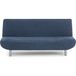ECOMMERC3 Universele en veelzijdige 3-zitsbankhoes met kliksluiting, blauw, eenvoudig aan te brengen, voor rugleuning, zitting en armleuningen