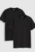 Levi's T-shirt Ronde Hals - Set van 2 (Big & Tall) - Men's - 2XL - Zwart / Black / Black