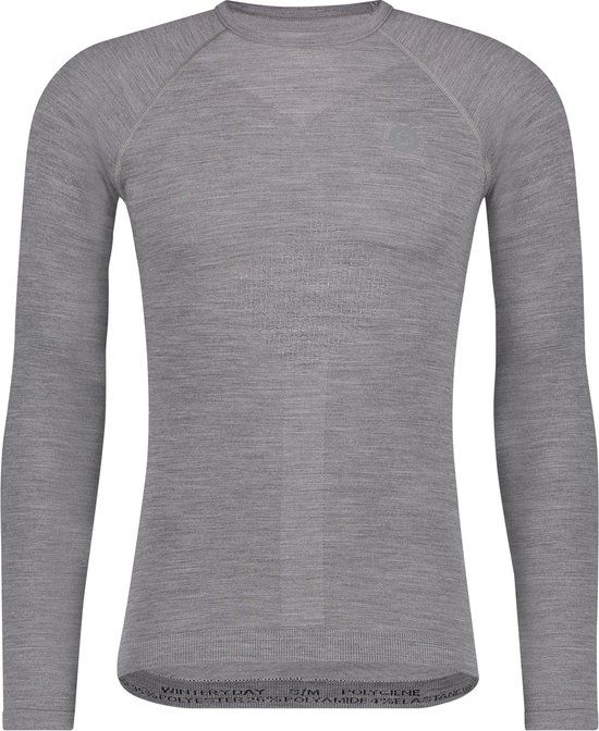 AGU Winterday Merino Thermoshirt Lange Mouwen - Antraciet - XS