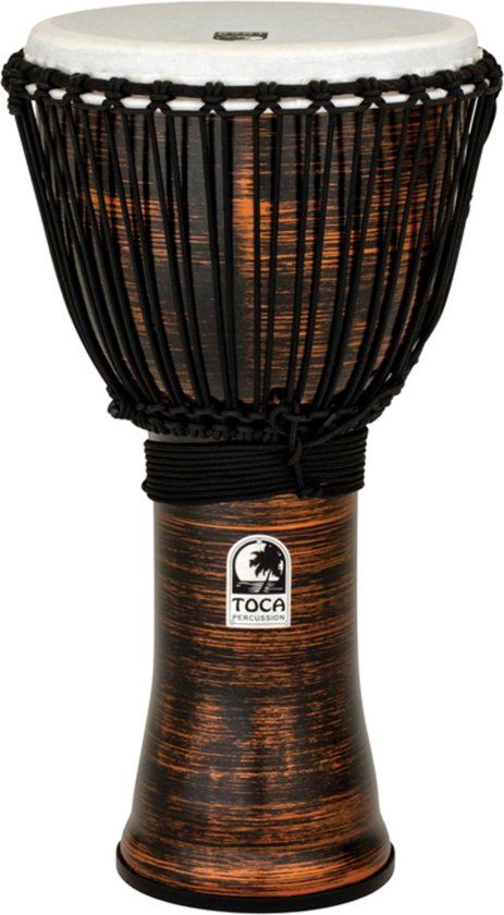 Toca TF2DJ-12SC 12 inch Freestyle II Djembe Rope Tuned Copper