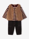 VERTBAUDET Icecat 3-delige babyset jongen antraciet