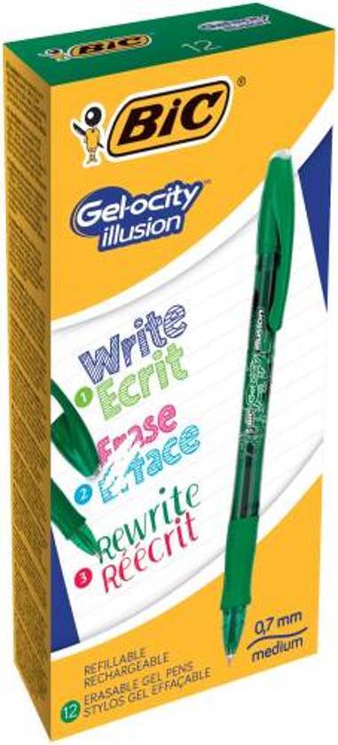 BIC : GEL-OCITY ILLUSION GROEN