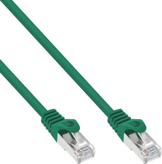 InLine® Patchkabel, SF/UTP, Cat.5e, groen, 20m