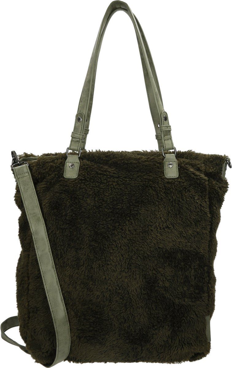 Enrico Benetti Shopper / Schoudertas / Tas Dames - Teddy - Groen - 8714872376645
