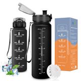 Vikaster Sportdrinkfles, 0,5 l, drinkfles, fiets, drinkfles, geschikt voor koolzuurhoudende dranken, sportfles voor kinderen, fiets, school, fitness, outdoor