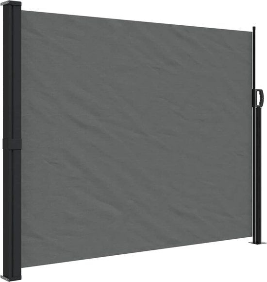 vidaXL Windscherm uittrekbaar 160x500 cm antracietkleurig