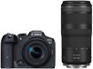 Canon EOS R7 systeemcamera Zwart + RF-S 18-150mm + RF 100-400mm