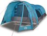 vidaXL Tunneltent voor gezin 8-persoons waterdicht blauw