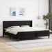 vidaXL Bedframe met matras met hoofdeinde Zwart 180 x 200 cm Fluweel
