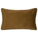 Atmosphera Bank/sierkussens huiskamer Sophia - 30 x 50 cm - Goud/bruin - polyester - met rits